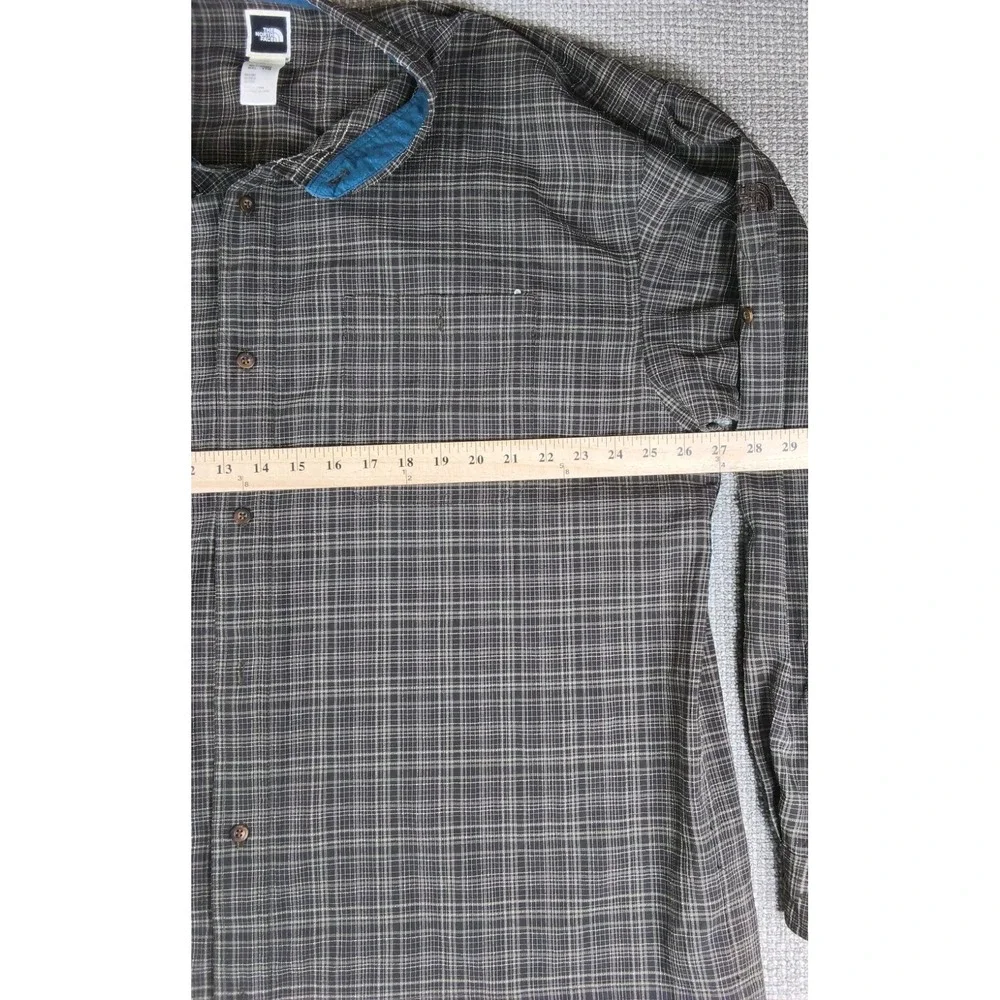 BUNDLE Set of 2 The North Face Men's Plaid Long Sleeve Trail Shirts - Size XXL